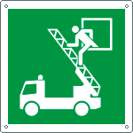 E15120X - Cartello emergenza finestra recupero salvat..solo simbolo EN ISO 7010