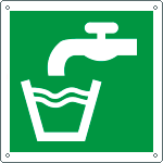 E15157Y - cartello solo simbolo acqua potabile EN ISO