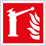 E15506X - Cartello antincendio spingarda antincendio EN ISO 7010 F015