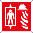 E15507K - cartello ascensore antincendio