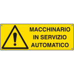 E1704KS - Etichetta adesiva macchinario servizio automatico EN ISO 7010