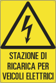 E17072X - Cartello "stazione di ricarica veicoli elettrici"