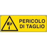 E17137K - Cartello pericolo pericolo di taglio EN ISO 7010