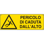 E17144KS - Etichetta adesiva pericolo di caduta alto EN ISO 7010