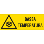 E17152K - Cartello pericolo bassa temperatura EN ISO 7010