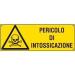 E1719K - Cartello pericolo pericolo di intossicazione EN ISO 7010