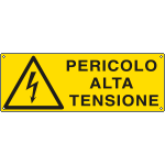 E1734KS - Etichetta adesiva pericolo alta tensione EN ISO 7010