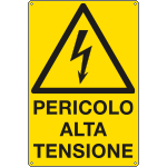 E1734X - Cartello pericolo alta tensione EN ISO 7010