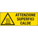E17440K - Cartello "attenzione superfici calde"