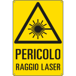 E1755X - Cartello pericolo raggio laser EN ISO 7010