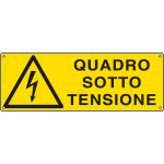 E1774K - Cartello pericolo quadro sotto tensione EN ISO 7010