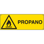E1796K - Cartello pericolo propano EN ISO 7010