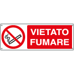 E1801H - Cartello vietato fumare EN ISO 7010