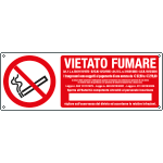 E18089K - Cartello vietato fumare I trasgressori sono soggetti..EN ISO 7010