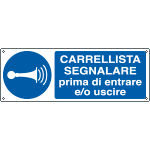 E1917K - cartello segnalare entrare e/o uscire  EN ISO 7010