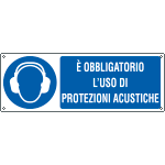 E1959K - Cartello obbligo "e' obbligatorio l'uso di protezioni acustiche"