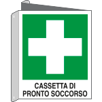 E20114BIY - cartello bifacciale cassetta pronto soccorso