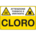 E2709 - Cartello sostanze pericolose CLORO EN ISO 7010