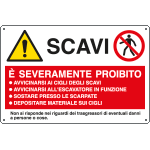 E2929 - Cartello multisimbolo E' SEVERAMENTE proibito... EN ISO 7010