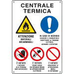 E2960 - Cartello Centrale termica ..EN ISO 7010