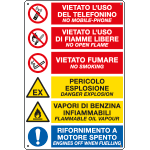 E3523S - Etichetta autoadesiva E'vietato ..EN ISO 7010