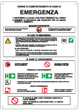 E3804 - Cartello Emergenza Norme Comportamento EN ISO 7010