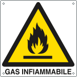 E400204W - Cartello pericolo gas infiammabile EN ISO 7010