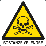 E400402X - Cartello pericolo sostanze velenose EN ISO 7010