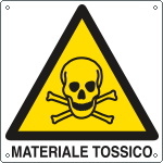 E400404X - Cartello pericolo materiale tossico EN ISO 7010