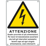 E440702KS - Etichetta autoadesiva quadro provvisto da piu' alimentazioni ISO 7010