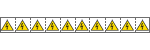 E49607NS - foglio n.10 etichette adesive 30x30 Tensione elettrica EN ISO 7010
