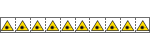 E49610NS - foglio n.10 etichette adesive 30x30 Pericolo laser........EN ISO 7010