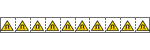 E49627NS - foglio n.10 etichette adesive 30x30 Pericolo campo magn...EN ISO 7010