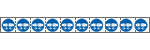 E49890NS - foglio n.10 etichette adesive 30x30 Obbligo cintura sicur.EN ISO 7010