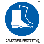E615501K - Cartello obbligo calzature protettive EN ISO 7010