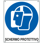 E615801KS - Etichetta adesiva obbligo schermo protettivo EN ISO 7010
