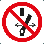 E79460 - Pvc rigido bifacciale 160 x 160 "NON EFFETTUARE MANOVRE"