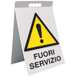 ECAP17125X - cavalletto PVC fuori servizio