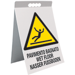 ECAP1762X - cavalletto PVC pavimento baganato 3 lingue