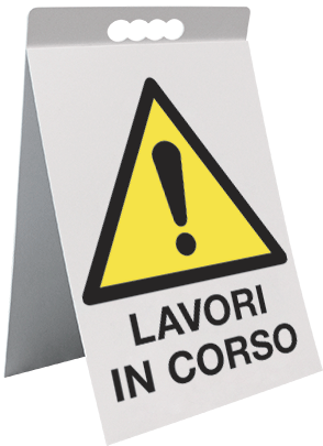 ECAP1779X - cavalletto PVC attenzione lavori in corso