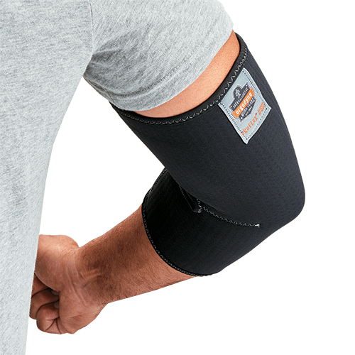 EDS650L - gomitiera in neoprene perforato 650 e maglia spandex col.NERO tg.L
