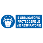 EEF1903K - cartello autoadesivo EasyFix obb.proteg.vie respiratorie EN ISO 7010