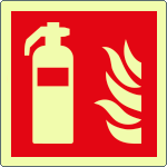EL15107WP - Cartello antincendio estintore solo simbolo EN ISO 7010