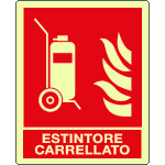 EL20140XA - Cartello luminescente Estintore carrellato