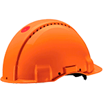 ELE16A - elmetto"3M G3000"ventilato colore ARANCIO