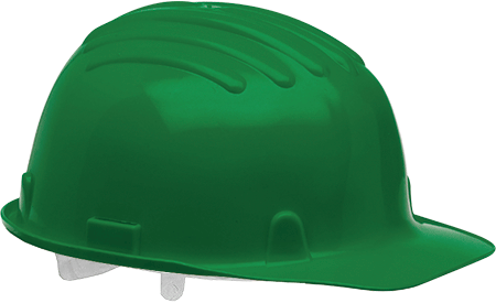 ELE25G - Elmetto polietilene BERICO colore  verde