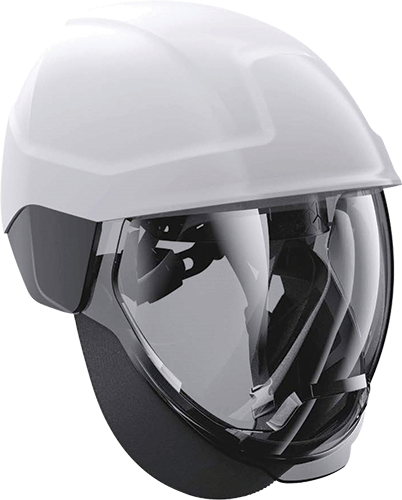 ELE44WR - elmetto bco isolante c/visiera Classe 2
