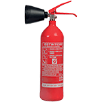 EOCB02 - Estintore portatile a CO2 classe 34B da 2 kg