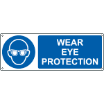 EYE1901K - sign mandatory WEAR EYE PROTECTION EN ISO 7010 M004