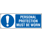 EYE1961K - sign hazard PERSONAL PROTECTION MUST BE WORN EN ISO 7010 M001